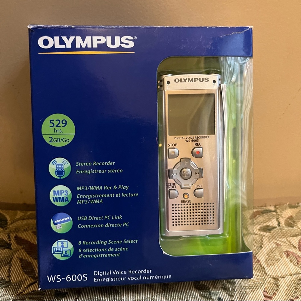 NWT Digital Voice Recorder Olympus Model#WS-600S Fully Operational